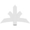 Ekena Millwork Davenport Architectural Grade PVC Gable Bracket, 48"W x 30"H x 2"D x 6"F, 15/12 Pitch GBP048X30X0206DAV00 - alternate 3